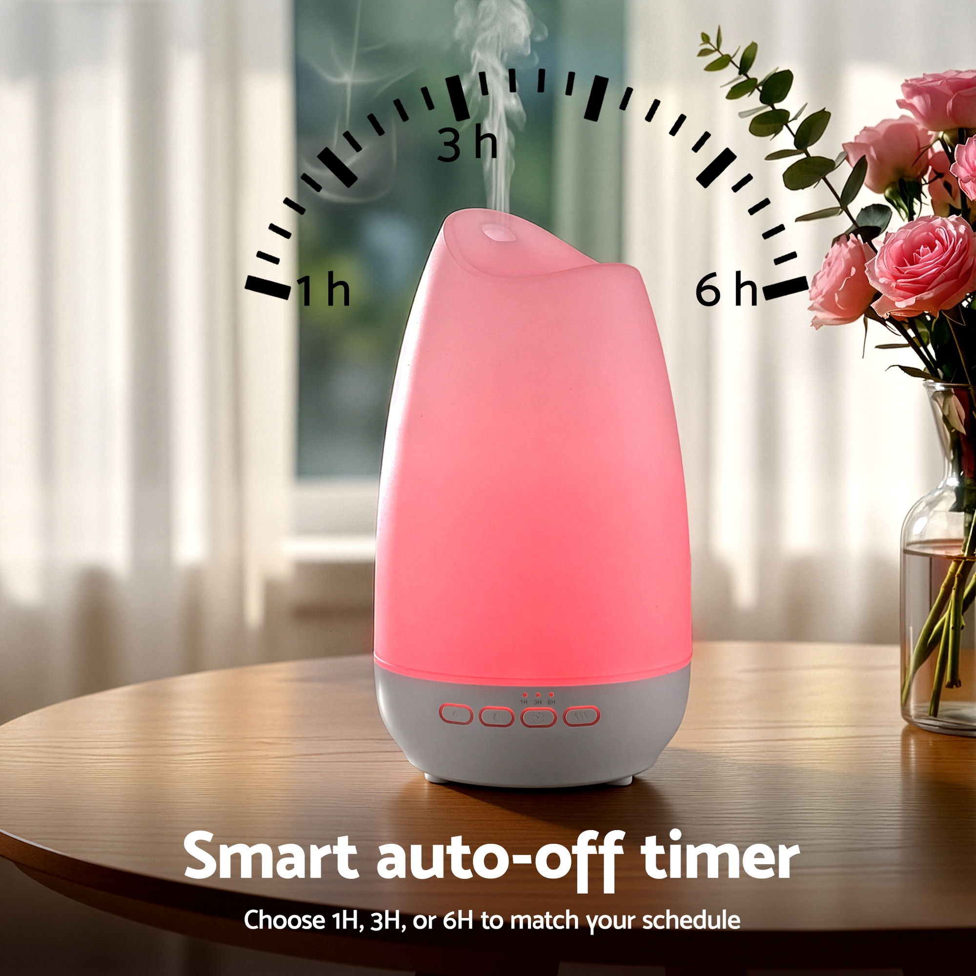 Devanti Ultrasonic Essential Oil Aroma Diffuser Aromatherapy Cool Mist