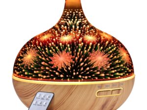 Devanti Aroma Diffuser Aromatherapy 3D Glass 400ml