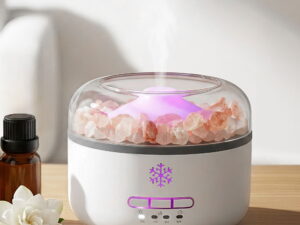 Devanti 150ml Salt Lamp Aroma Diffuser Ultrasonic Humidifier Purifier 7 LED
