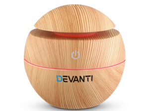 Devanti Aroma Diffuser Aromatherapy Light Wood 130ml