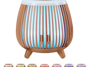 Devanti Ultrasonic Aroma Diffuser Aromatherapy 140ml LED Lights Iron Humidifier