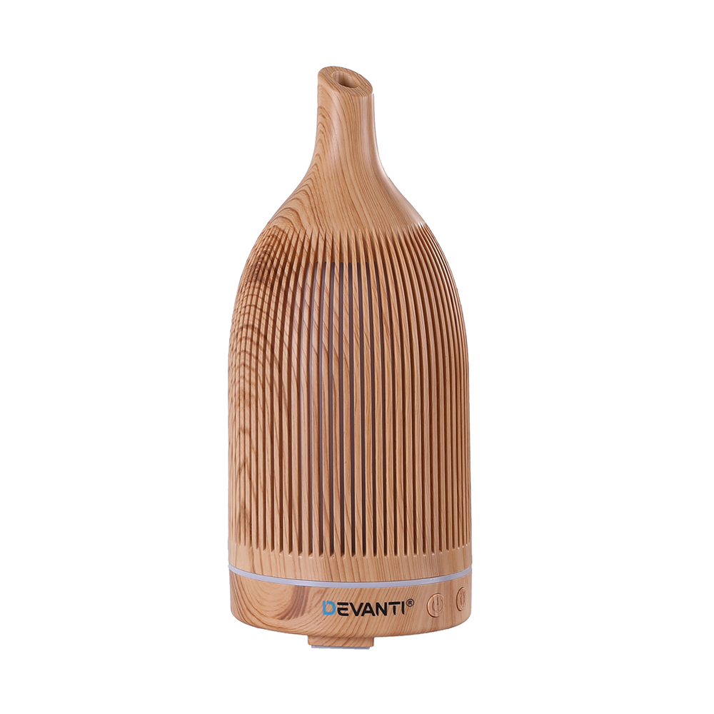 Devanti Ultrasonic Aroma Diffuser Aromatherapy 200ml LED Lights Iron Humidifier