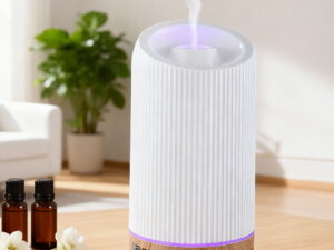 Devanti Ultrasonic Aroma Diffuser Aromatherapy 200ml LED Lights Iron Humidifier