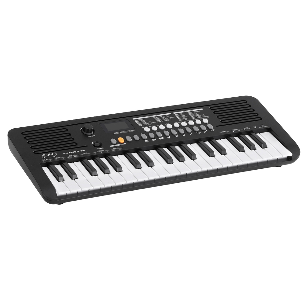 Alpha 37-Key Digital Piano Keyboard Electric Black