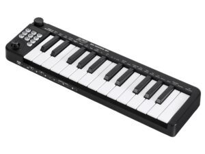 Alpha 25-Key MIDI Keyboard Controller Portable USB Laptop Black