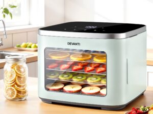 Devanti Food Dehydrator Machine 5 Tray Mini Fruit Dryer Maker Green