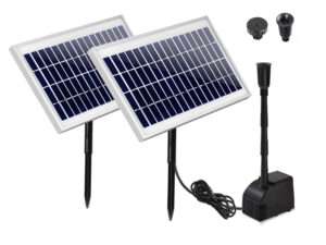 Gardeon Solar Pond Pump Submersible Water Fountain Kit with 2 Panels 7.2FT