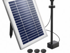 Gardeon Solar Pond Pump Submersible Water Fountain w/ Battery Kit LED Lights