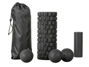 Everfit Foam Roller Set 4 in 1 Grid High Density Massager for Deep Tissue
