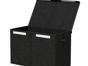 Keezi Large Toy Box Chest Storage with Flip-Top Lid Foldable Organizer Bins