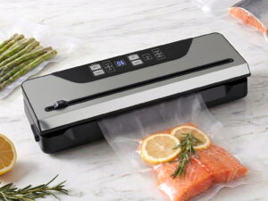 Devanti Food Vacuum Sealer Machine Auto Seal Slide Cutter 9 Modes Marinate Black