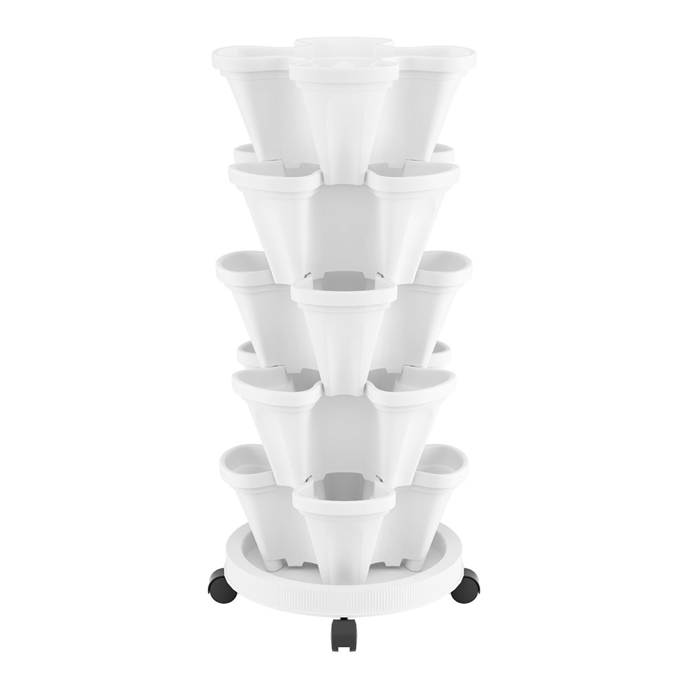 Green Fingers Garden Bed 5 Tier Vertical Garden Strawberry Stackable Planters