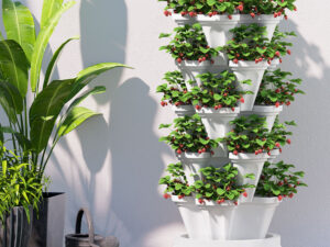 Green Fingers Garden Bed 5 Tier Vertical Garden Strawberry Stackable Planters