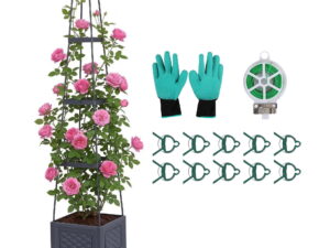 Green Fingers Self Watering Planter w/ Trellis Adjustable Height Modular Tomato