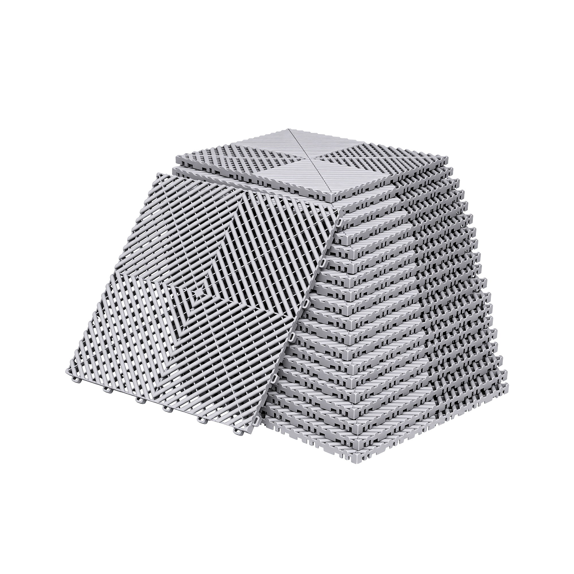 Giantz 20PCS Garage Floor Tiles Interlocking Drainage Non-Slip Tiles Heavy Duty