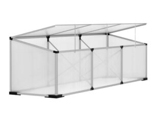 Green Fingers Greenhouse 180x50x50CM Cold Frame Plant Grow Aluminium