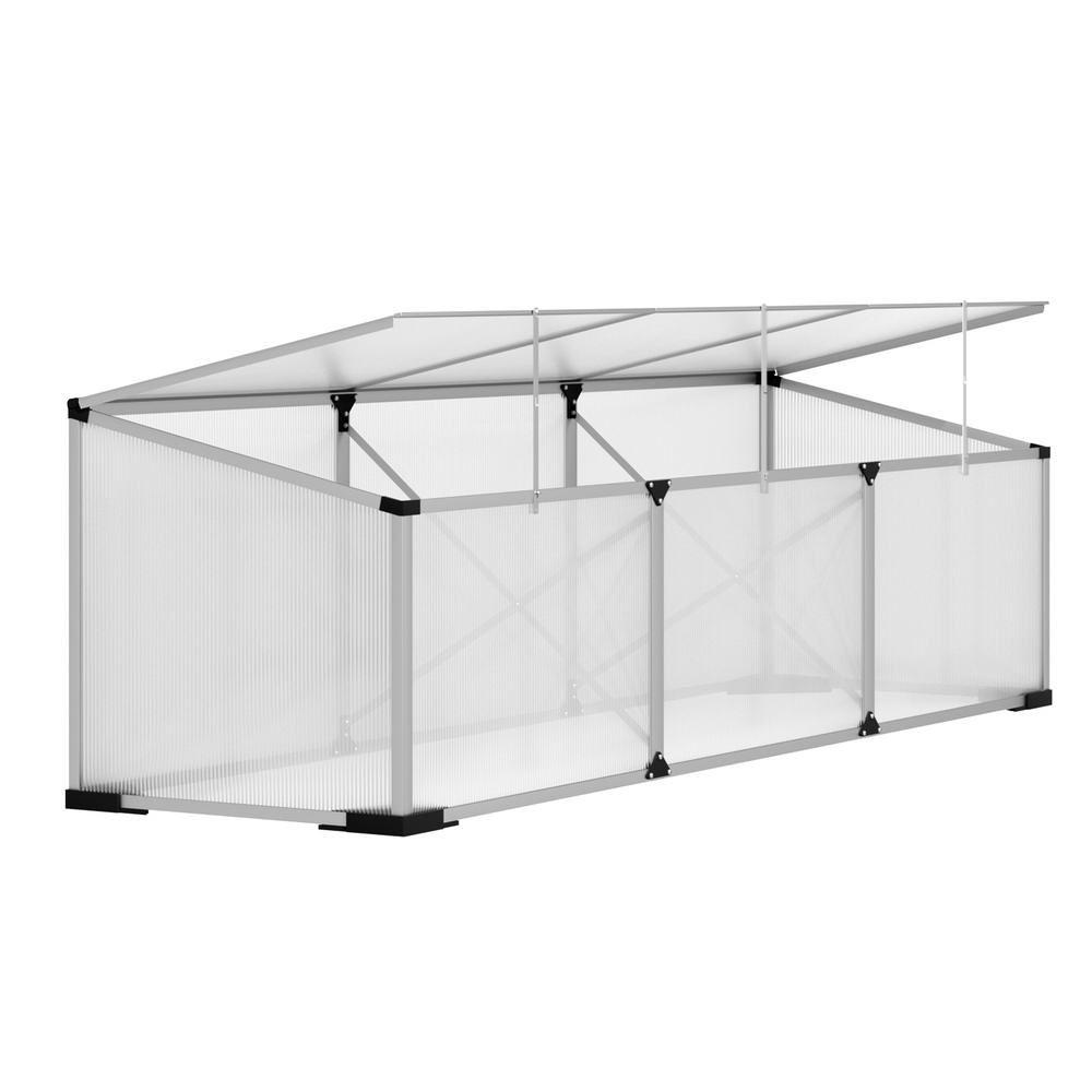 Green Fingers Greenhouse 180x50x50CM Cold Frame Plant Grow Aluminium