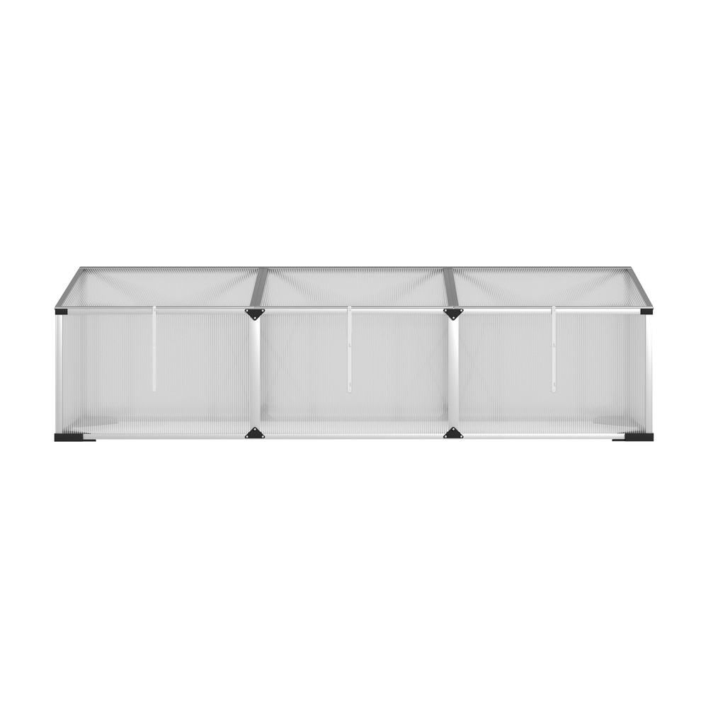 Green Fingers Greenhouse 180x50x50CM Cold Frame Plant Grow Aluminium