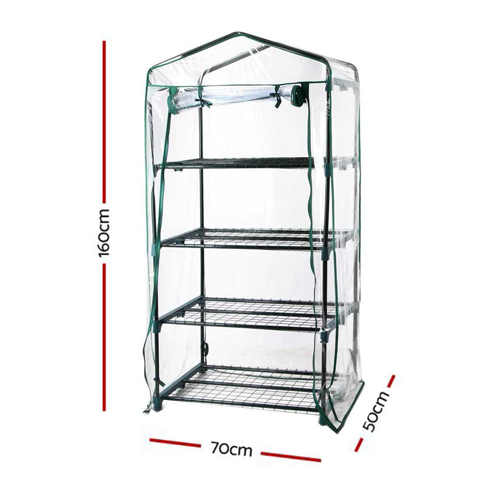 Green Fingers Greenhouse 4 Tiers Mini Green House Garden Bed Planter Box