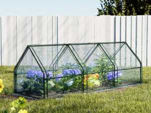 Green Fingers Greenhouse 2.7x0.9x0.9M Mini Green House Raised Garden Bed Planter