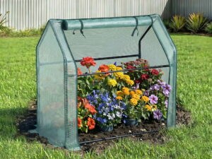 Green Fingers Mini Greenhouse 91x46x84cm Steel Frame PE Cover Outdoor Shelter
