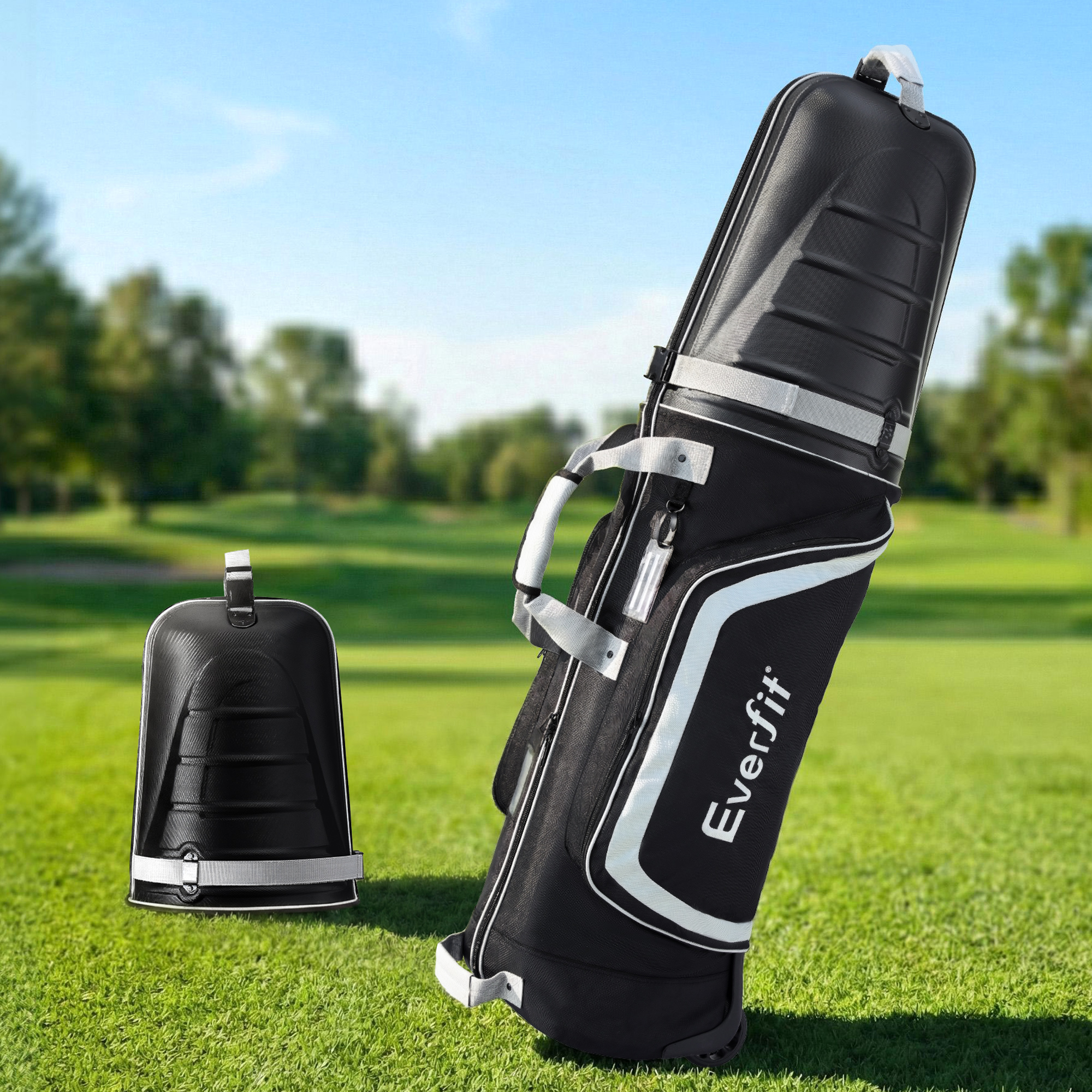 Everfit Golf Travel Bags for Airlines with Wheels Golf Clubs Hard Case Foldable