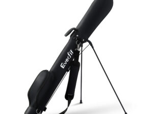 Everfit Golf Stand Bag Lightweight Sunday Pitch And Putt Bag Black