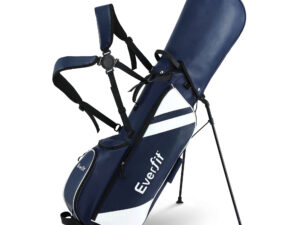 Everfit Golf Stand Bag Lightweight Carry Bag Dual Strap Club Divider Blue