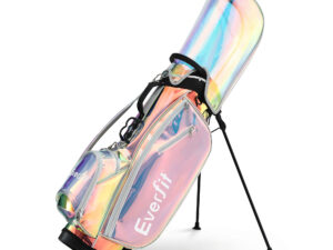 Everfit Golf Stand Bag Lightweight Carry Bag Dual Strap Club Divider Holographic