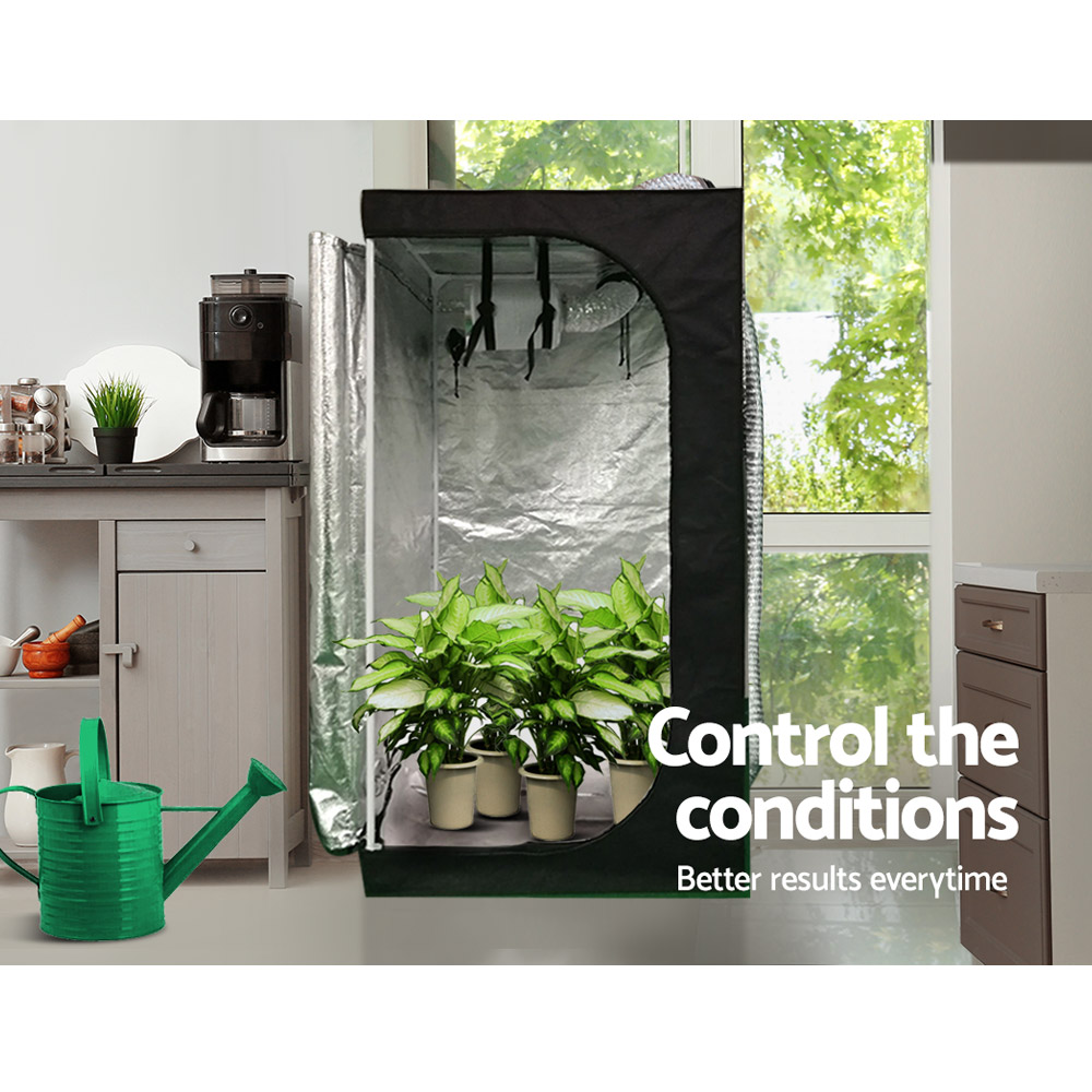 Green Fingers 4"Ventilation Kit Fan Hydroponics Grow Tent Kit Carbon Filter