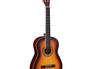 Alpha 39 Inch Classical Guitar Wooden Body Nylon String Beginner Gift Sunburst