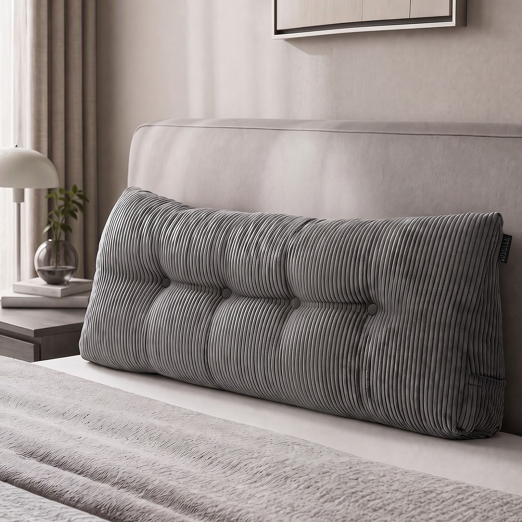 Giselle Headboard Pillow for Sitting in Bed, Upgraded Shredded Foam Reading