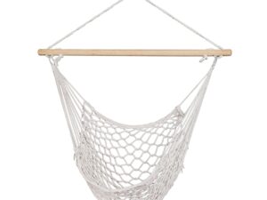 Gardeon Hammock Chair Outdoor Hanging Camping Mesh Indoor Cream