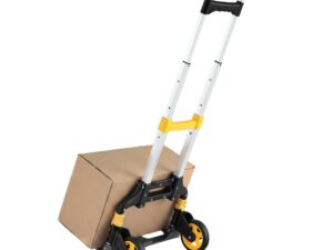Giantz Folding Trolley Portable Hand Truck Lightweight Travel Luggage Silver