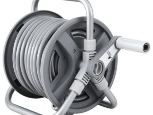 Green Fingers 20m Retractable Garden Hose Reel Heavy Duty 1/2" Hose Auto Rewind