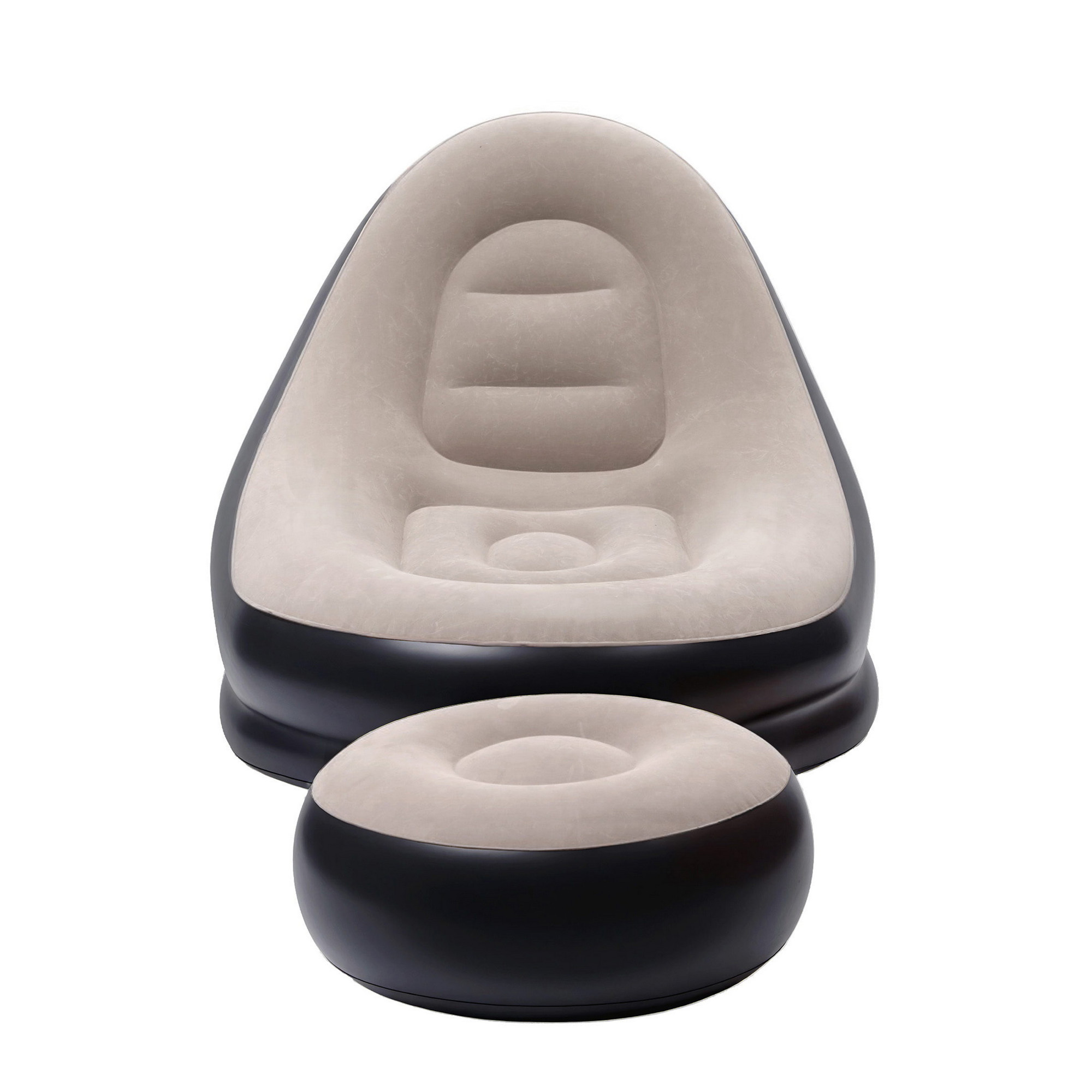 Gardeon Inflatable Chair w/ Ottoman Air Sofa Blow Up Air Chair for Camping w