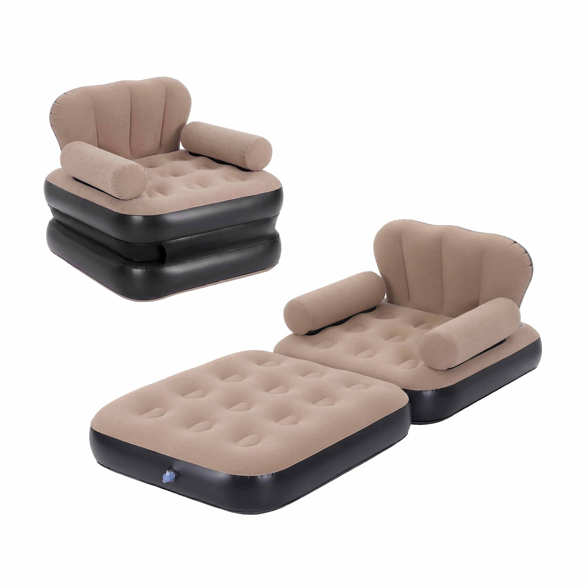 Gardeon Inflatable Chair Sun Lounge Air Sofa Blow Up Air Chair for Camping w