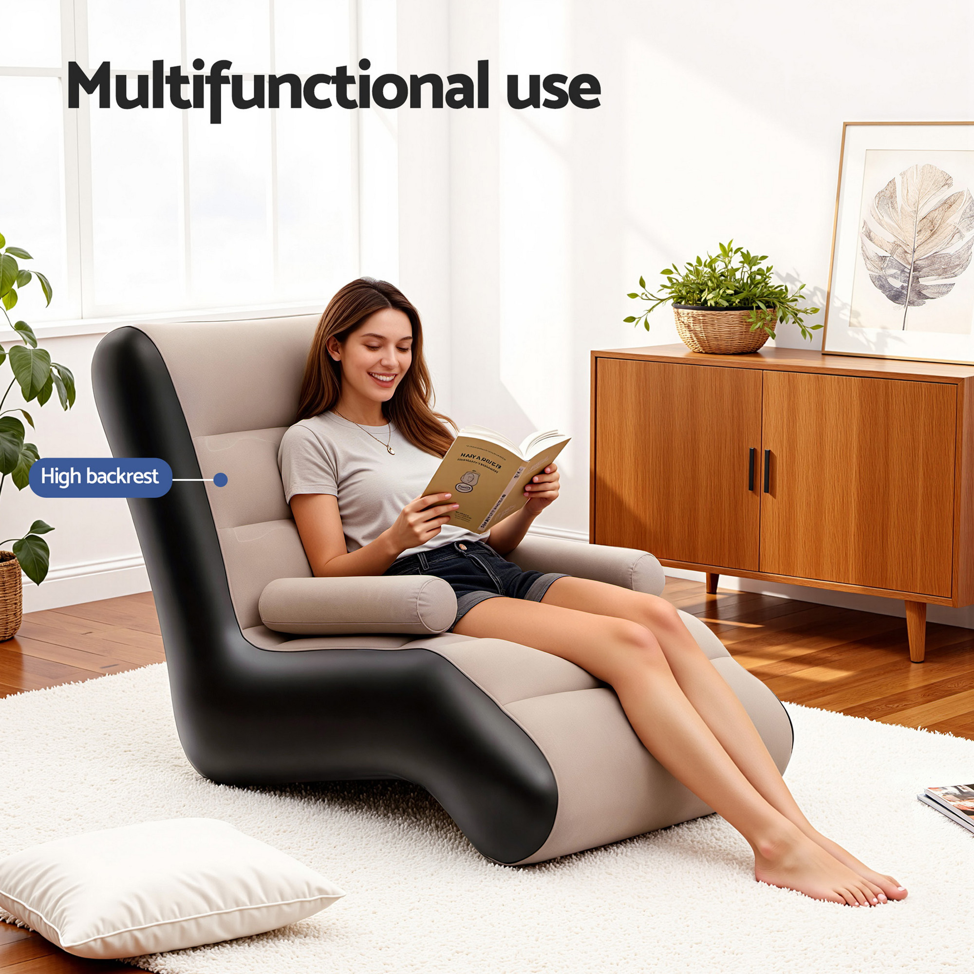 Gardeon Inflatable Chair Sun Lounger Blow Up Folding Air Chairs Sofa for Camping