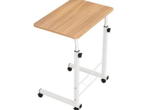 Artiss Laptop Desk Table Adjustable 60CM Light Wood