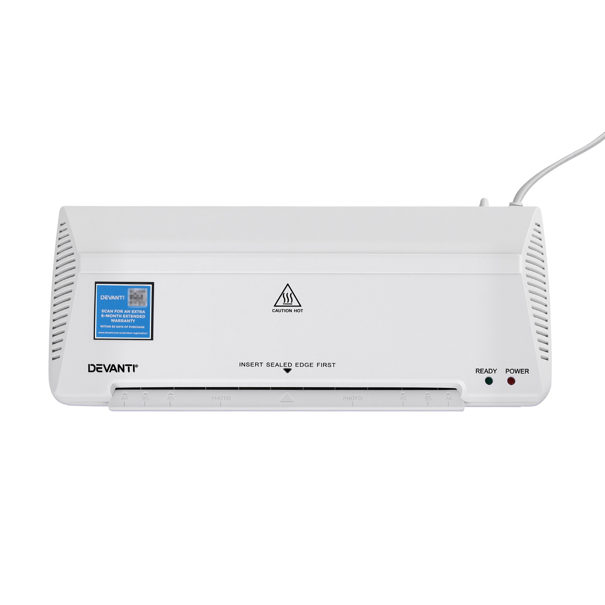 Devanti A4 Laminator Machine, Hot & Cold Thermal Fast Lamination Anti-Jam