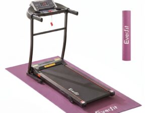 Everfit Exercise Equipment Mat 1.8M Treadmill Floor Rug Home Gym Fitness Purple