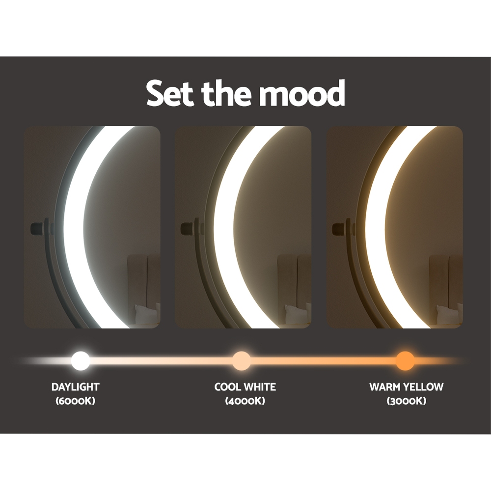 Embellir Extendable Makeup Mirror 10X Magnifying Double-Sided Bathroom Brown