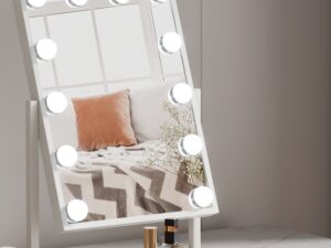 Embellir Makeup Mirror 30x41cm Hollywood Vanity with LED Light Rotation Tabletop