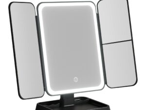 Embellir LED Makeup Mirror Tri-fold Lighted Vanity Mirrors 1X2X3X Magnifications