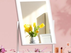 Embellir Makeup Mirror 30x40cm Hollywood Vanity with LED Light Rotation White