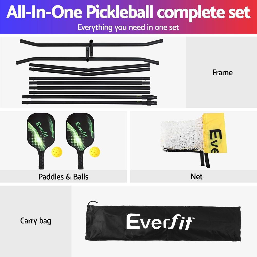 Everfit 10ft Portable Pickle Ball Net Adjustable Multi-Sport for Badminton