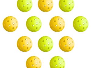 Everfit 12PC Pickleballs Set 40-Hole Design Indoor Outdoor Durable PE Balls