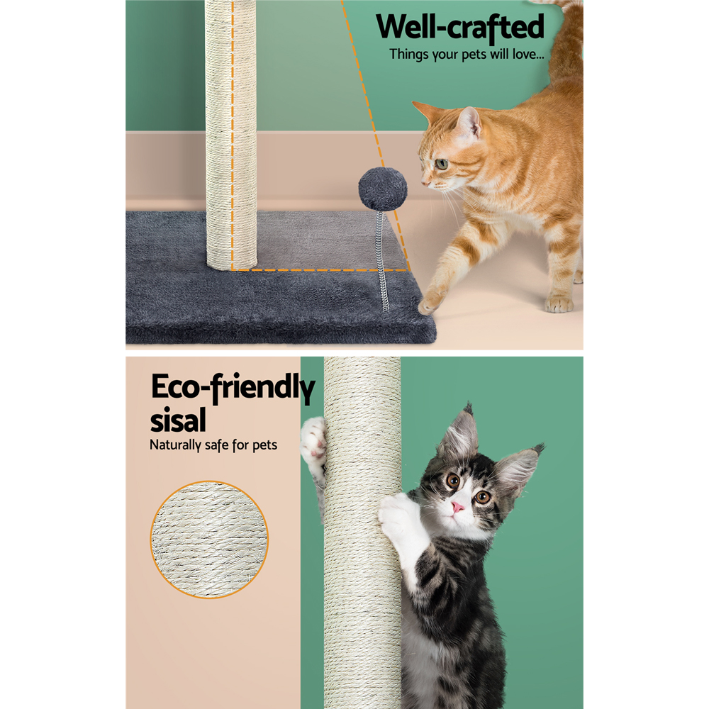 i.Pet Cat Tree 105cm Scratching Post Scratcher Tower Condo House Hanging toys