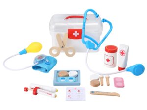 Keezi Kids Doctor Nurse Medical Case Pretend Play Set Stethoscope Medicine Toys