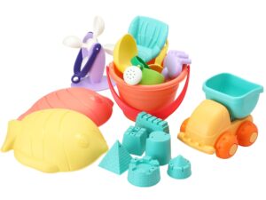 Keezi Kids Water Table Tool Kit Sand Truck Windmill Bucket Shovel Sandpit Toys
